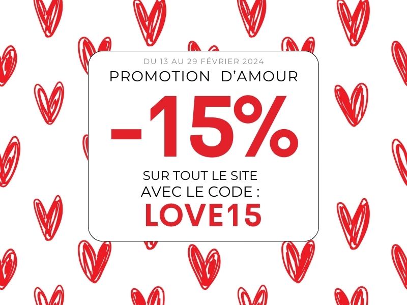 Promotion d'amour Gali Art -15% de réduction avce notre code